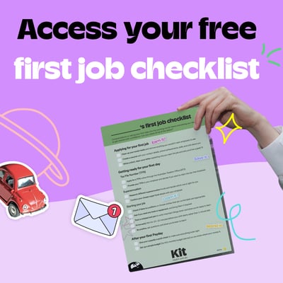 Access your free first job checklist