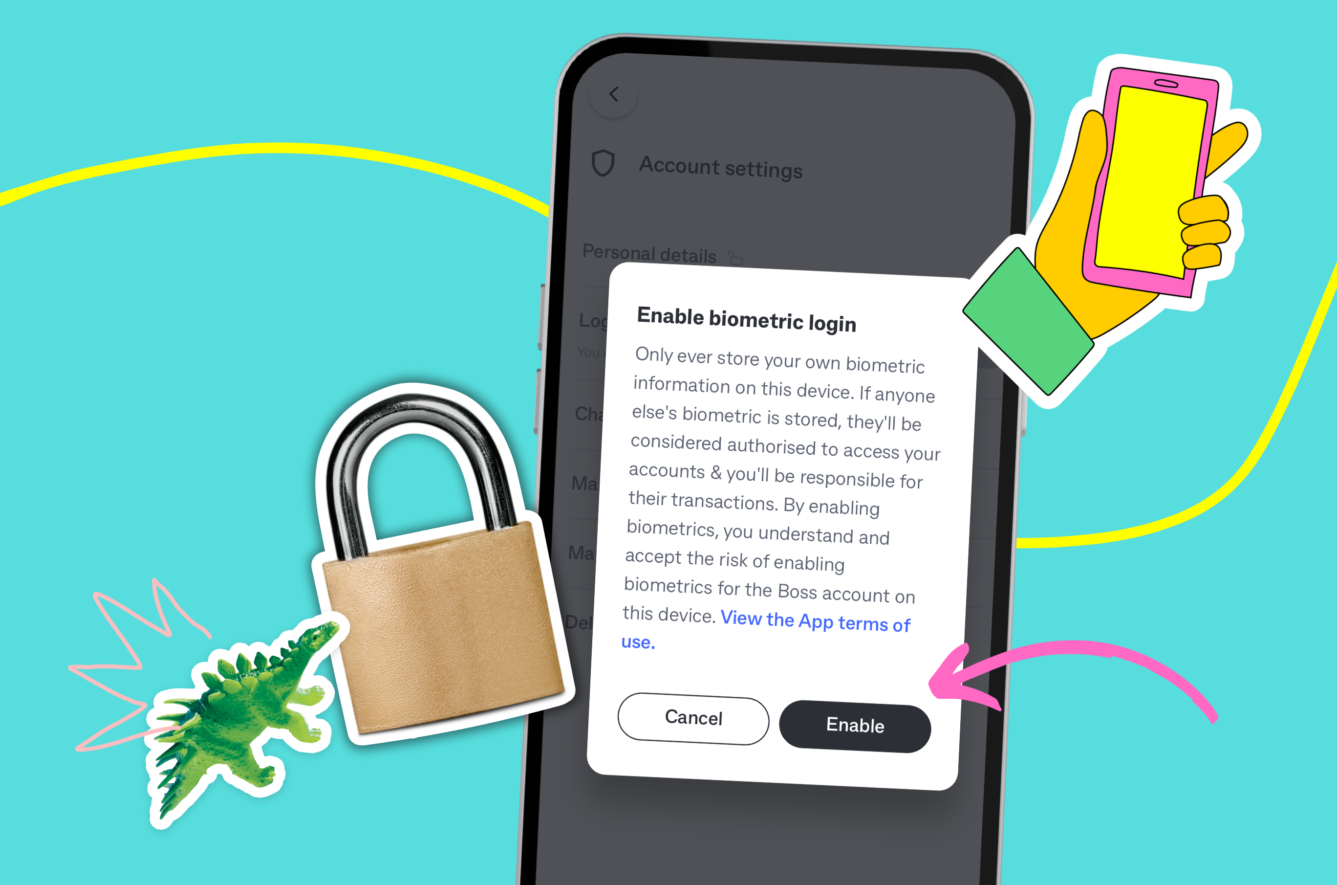 Biometric login
