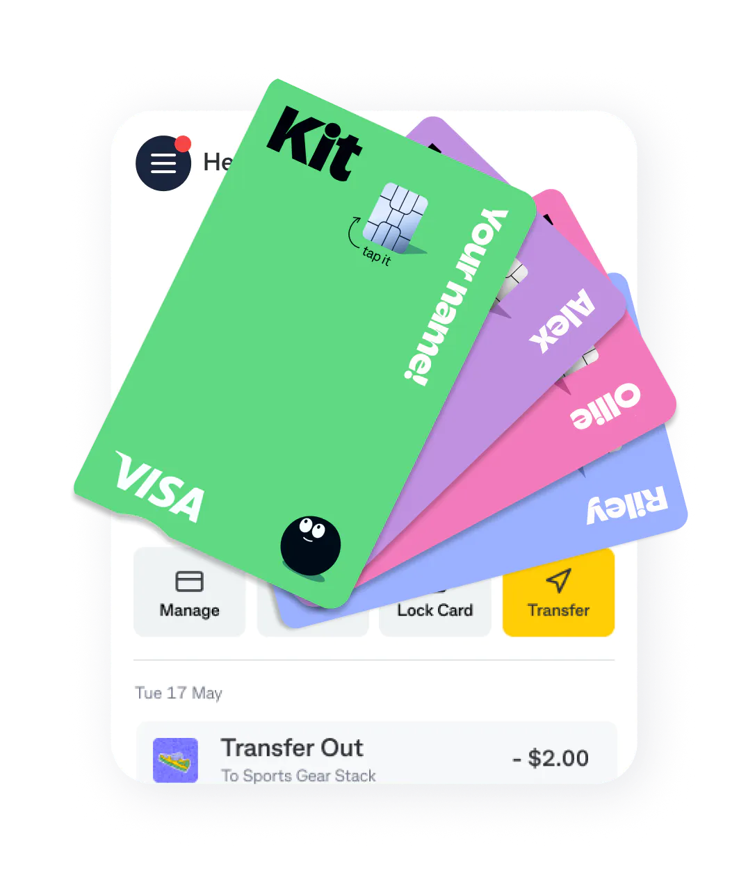 Kit cards and Kit App 